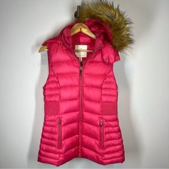Kate Spade Pink Down Packable Puffer Vest - Picture 4 of 9